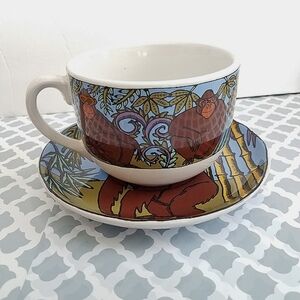 Ursula Dodge Endangered Species Gorilla Cup & Saucer